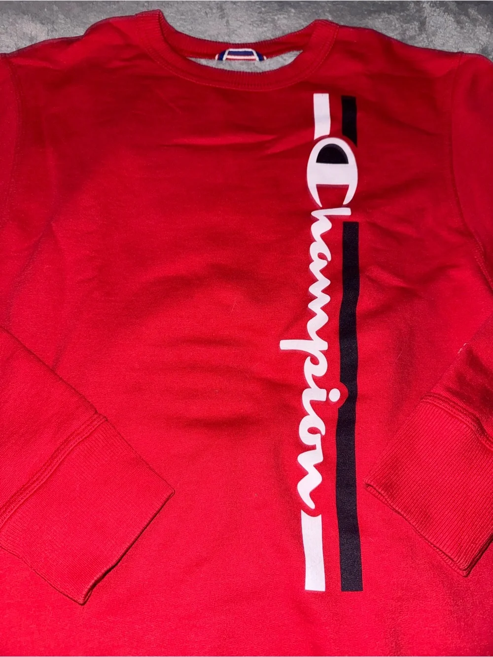 Mens Champion Crewneck Sweatshirts Bundle Gray & Red